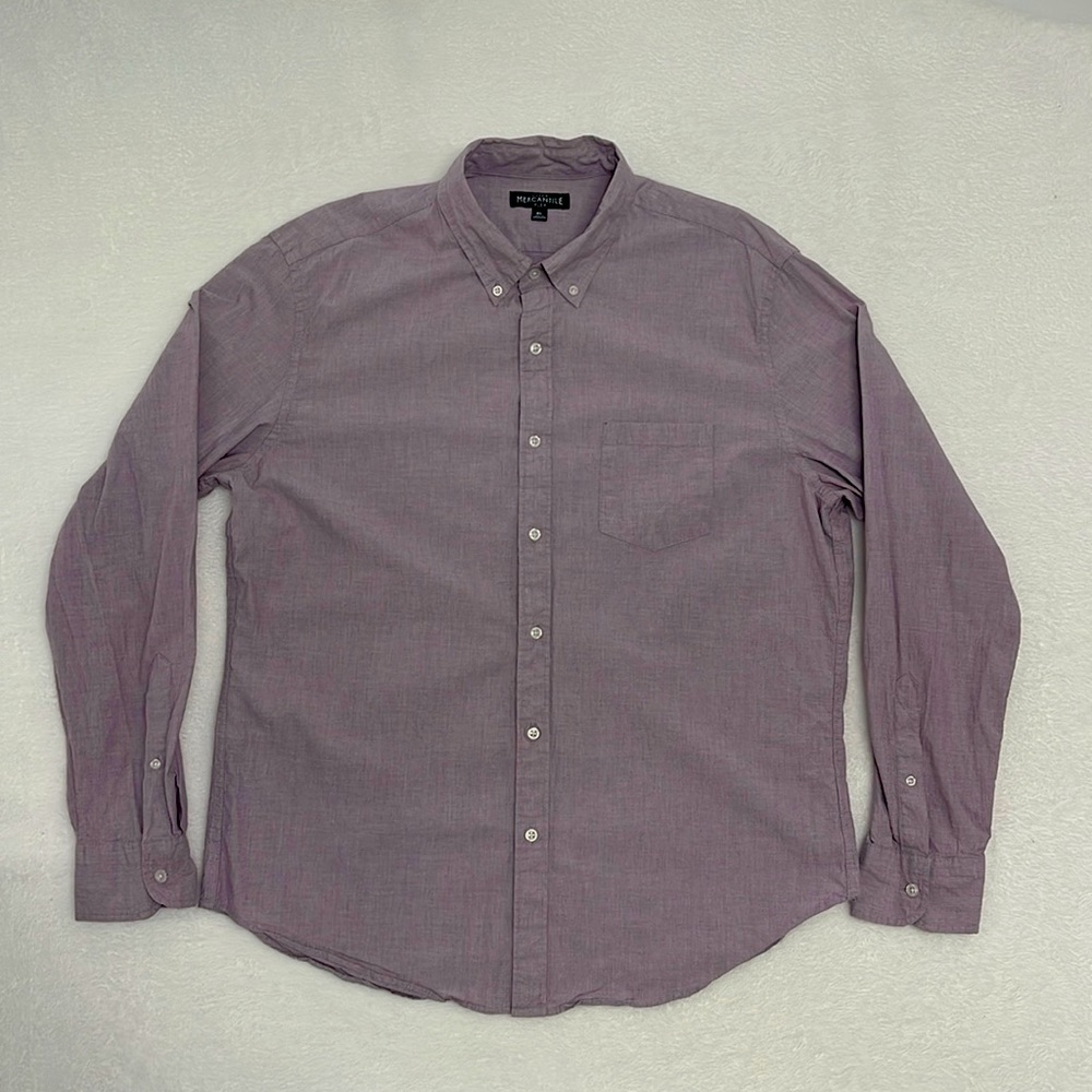 J. Crew Merchantile Flex‎ Button Down Shirt Purple sz XL